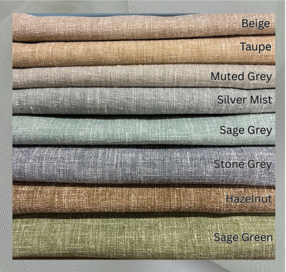 Calico Cotton Poly Blended Curtain Fabric - Beiges & Browns