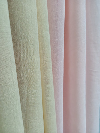 Sheer Linen Curtain Fabric Waterfall Hanger