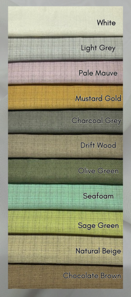 Jute-Inspired Weave Curtain Fabric - Grey & Black