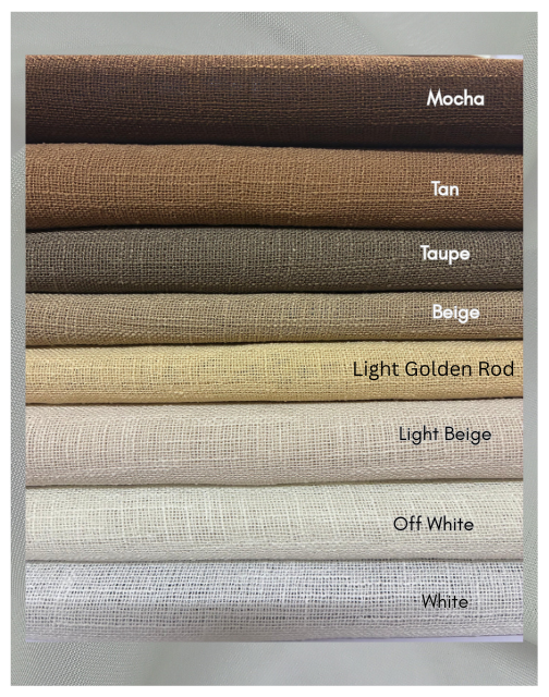 Sheer Linen Curtain Fabric Waterfall Hanger