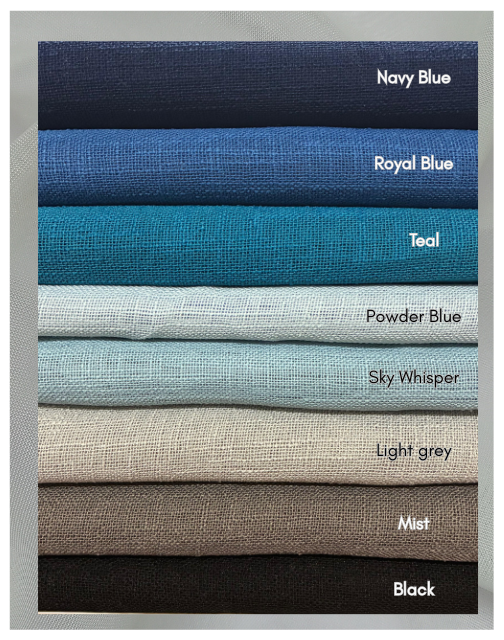 Sheer Linen Curtain Fabric Waterfall Hanger