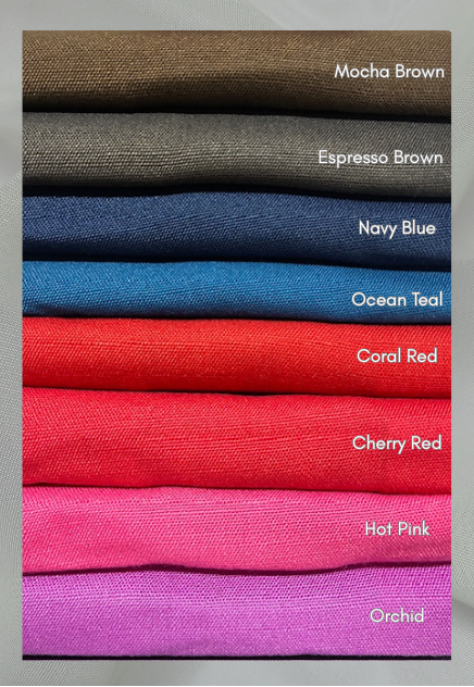 Soft Faux Cotton-Linen - Reds & Pinks