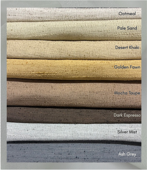 Tusser- Natural Khadi Look Structure Fabric for Curtains - Blues